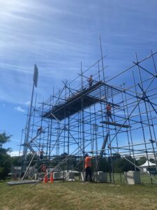 Upright Scaffolding Christchurch at Hagley Oval