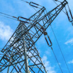 Scaffolding near power lines